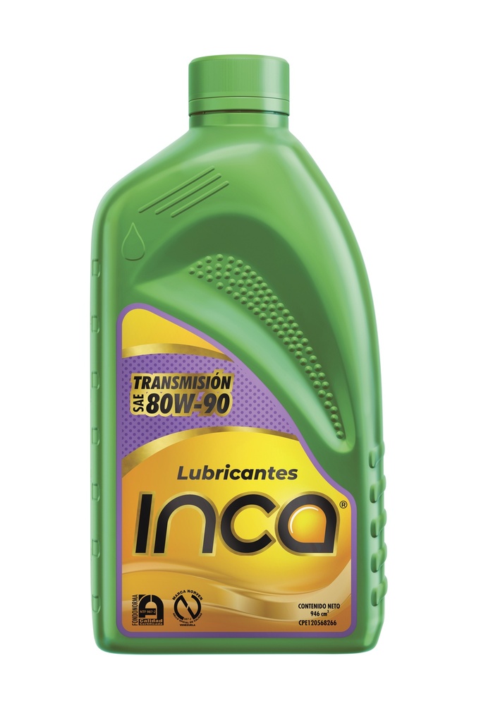 INCATRANSMISION 80 W 90 GL-4 EN CAJA DE 1/4 DE GALON VERDE