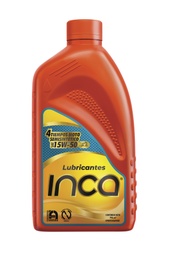[GAS.4TS/SSN15W50CJ] INCA S/S 4T MOTOS API SN SAE 15W50 EN CAJA DE 1/4 DE GALON NARANJA