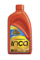 [GAS.S/SSQ20W50CJ] INCA SEMI SINTETICO API SQ SAE 20W50 EN CAJA DE 1/4 DE GALON NARANJA